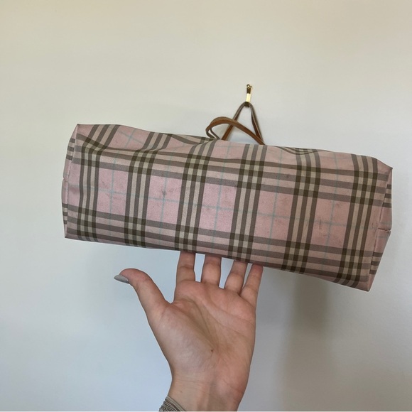 Burberry London Pink Nova Check Tote Shopper Tote - Picture 6 of 11